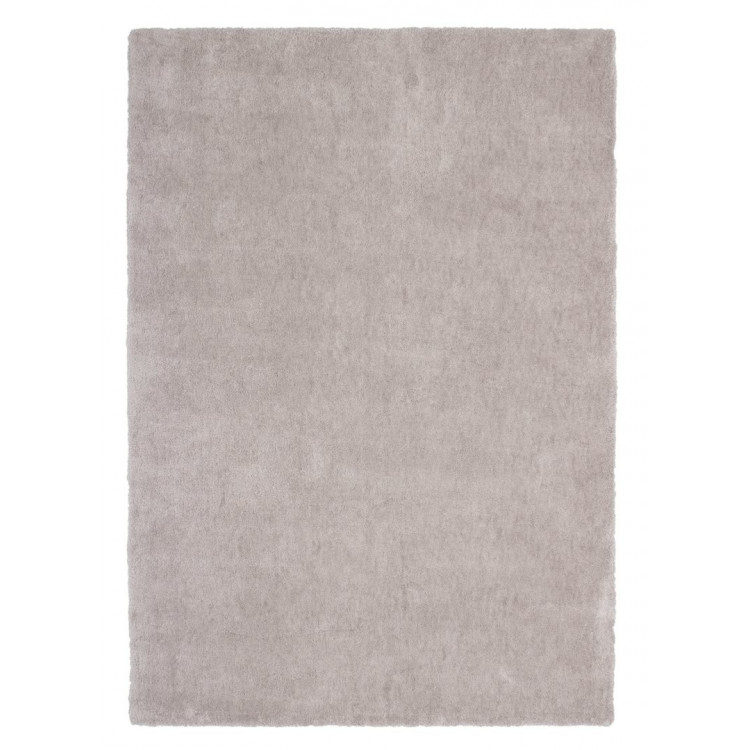 Tapis en polyester doux uni beige pour chambre Hawaii