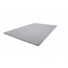 Tapis en polyester doux uni argenté pour chambre Hawaii