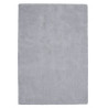 Tapis en polyester doux uni argenté pour chambre Hawaii