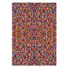 Tapis rectangle en laine feutrée fait main multicolore Chicago