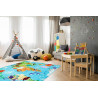 Tapis pour bébé multicolore plat World