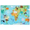 Tapis pour bébé multicolore plat World