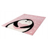 Tapis de chambre enfant rose effet 3D Ava