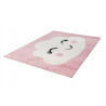 Tapis de chambre pour fille rose Noa