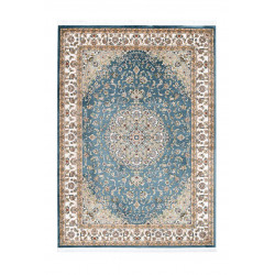 Tapis oriental en polyester avec franges Lakos