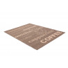 Tapis aux velours fins Fipoca Espresso