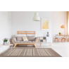 Tapis naturel en laine fait main Jaipur