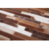 Tapis patchwork en cuir plat Patchwork