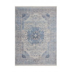 Tapis vintage à courtes mèches tissé Osly