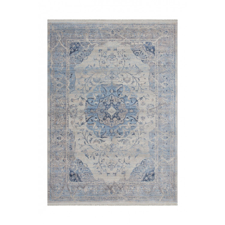 Tapis vintage à courtes mèches tissé Osly