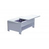 Table basse design laquée blanche Kevina