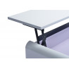 Table basse design laquée blanche Kevina