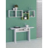 Console extensible contemporaine en bois Selena