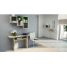 Console extensible contemporaine en bois Selena