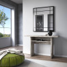 Console extensible contemporaine en bois Selena