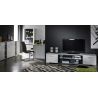 Buffet/bahut design 4 portes/1 tiroir coloris blanc brillant Joyce