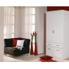 Armoire contemporaine blanche 91 cm Epsylon