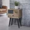 Meuble de rangement d'appoint scandinave en bois 3 tiroirs Lola