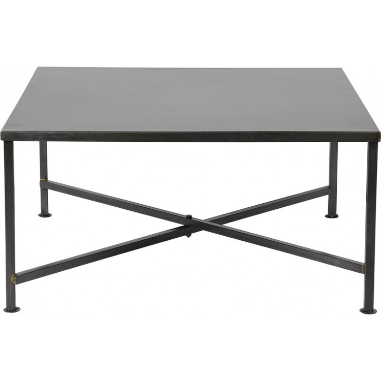 Table basse contemporaine en métal noir Marina