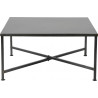 Table basse contemporaine en métal noir Marina