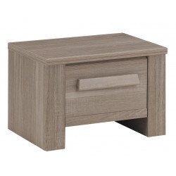Chevet contemporain chêne fusain Calypso