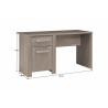 Bureau enfant contemporain chêne fusain Calypso