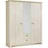 Armoire adulte style campagne chêne blanchy Birdy