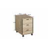 Caisson de bureau contemporain 3 tiroirs Angelo