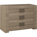 Commode adulte contemporaine chêne fusain Kruger