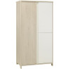 Armoire bébé contemporaine chêne clair/blanc Michka