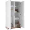 Armoire enfant contemporaine blanche Grichka