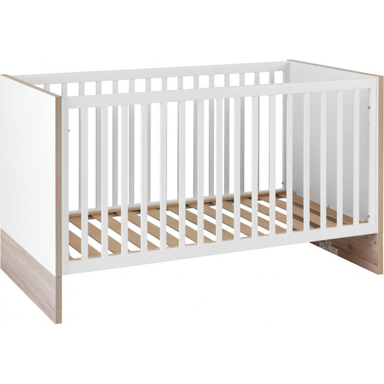 Lit bébé évolutif contemporain blanc Grichka