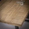 Table haute industrielle en bois massif Zelda