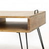 Table de salon industrielle en acacia massif Youna