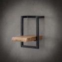 Etagère industrielle en acacia massif naturel 20 cm Marjorie