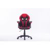 Fauteuil de bureau enfant moderne tissu et PU Archibal