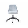 Chaise de bureau moderne en velours Eglantine