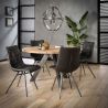 Lot de 2 chaises vintage en PU Emiliano