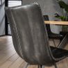Lot de 2 chaises vintage en PU Emiliano