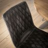 Lot de 2 chaises vintage en PU Emiliano