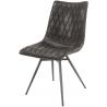 Lot de 2 chaises vintage en PU Emiliano