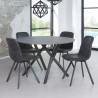Table à manger contemporaine ronde en MDF Caroline