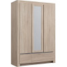 Armoire contemporaine chêne clair Magdalena