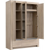 Armoire contemporaine chêne clair Magdalena