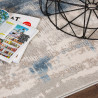 Tapis effet 3D à courtes mèches rayé Magna