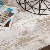 Tapis effet 3D à courtes mèches rayé Magna