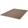 Tapis design taupe avec effet 3D en laine Ferna