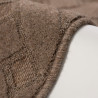 Tapis design taupe avec effet 3D en laine Ferna