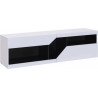 Meuble TV moderne noir et blanc Anouk