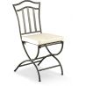 Chaise fer forgé de salle à manger (lot de 2) ARABESQUE